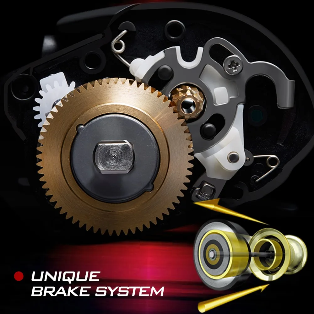 Beste Sougayilang 12 + 1BB Baitcasting Reel Links Rechterhand Casting Visserij reel Spoel Max Drag 10Kg Wielen Bass visgerei Pesca