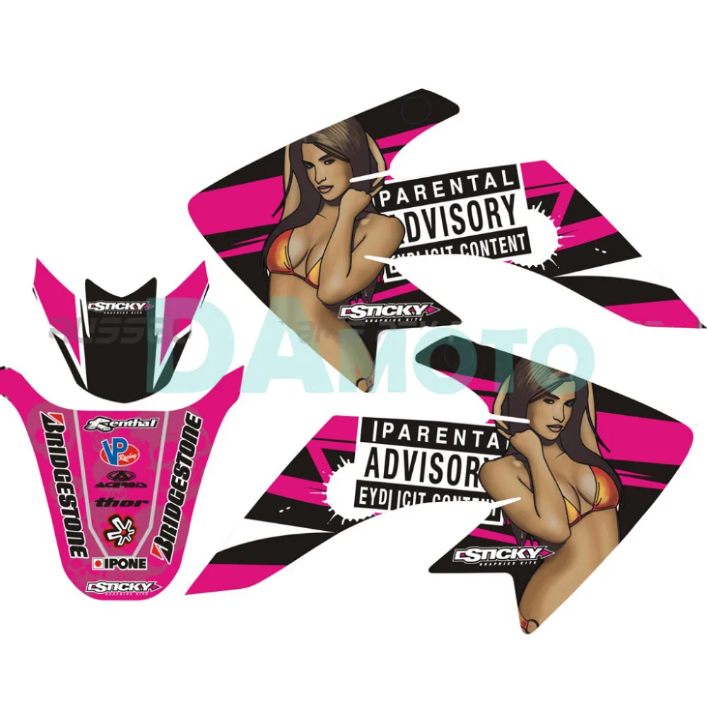 

Sexy Beauty Sticker Decal Kit FOR CRF50 Stickers Decals GRAPHICS KITS For Honda CRF 50 XR50 SDG Dirt Pit Bike