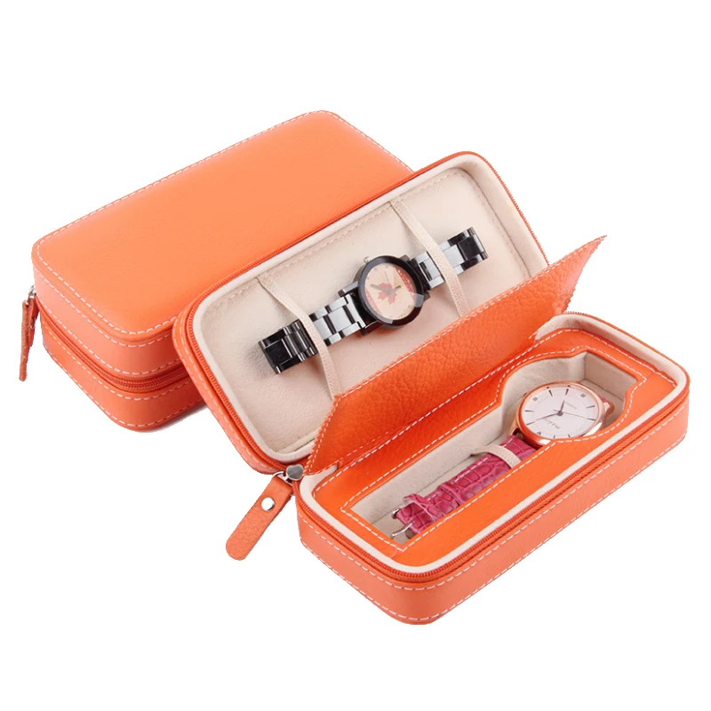 

2 Grids Handmade Watch Box Clock Box Time Box Watch Case for Watch Holding
