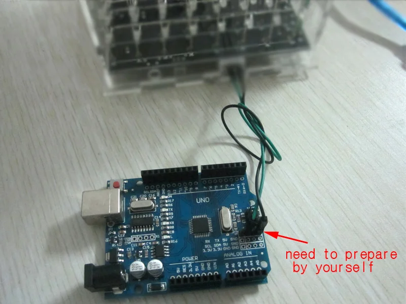 Подарок DIY 3D8S LED мини Свет куб kit с дистанционным зеленый 3D 8 8x8x8 Наборы/Младший