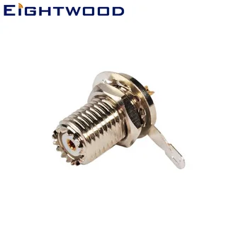

Eightwood Mini-UHF/SO239 Jack Female RF Connector Panel Mount with Nut and Solder Cup Adapter for Antenna Cable Modem PC/LAN