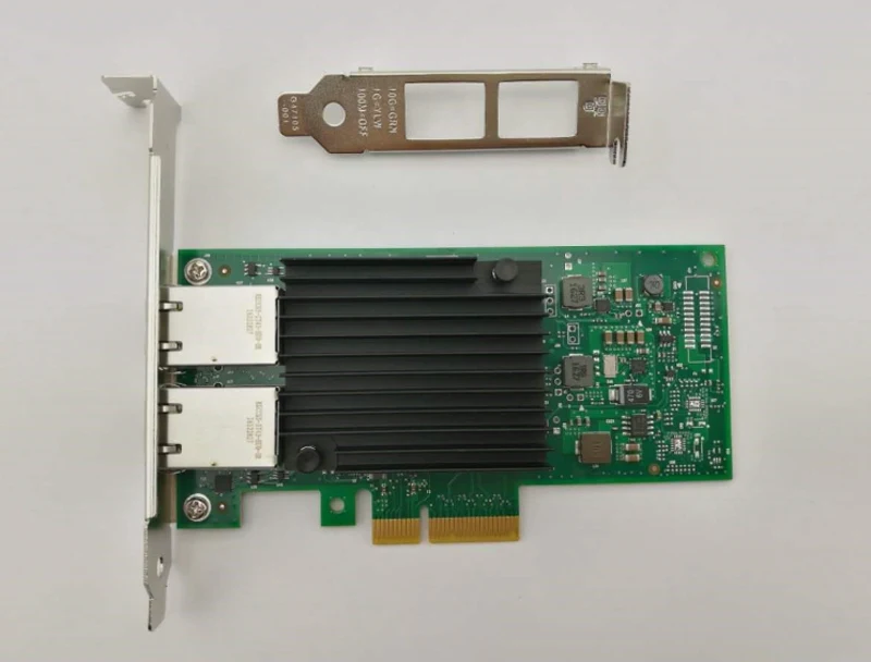 Двойной порт 10 гигабитная Ethernet Сетевая карта PCI E RJ45 адаптер сервера NIC|network card|network