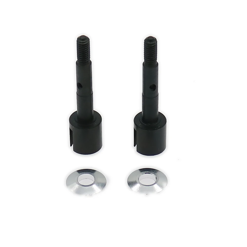 

RCAWD Silver #45 Steel Black Iron Front Rear Wheel Axle 2PCS For 1/10 Rc Car Hpi Bullet 3.0 Flux Mt/St BMT0022