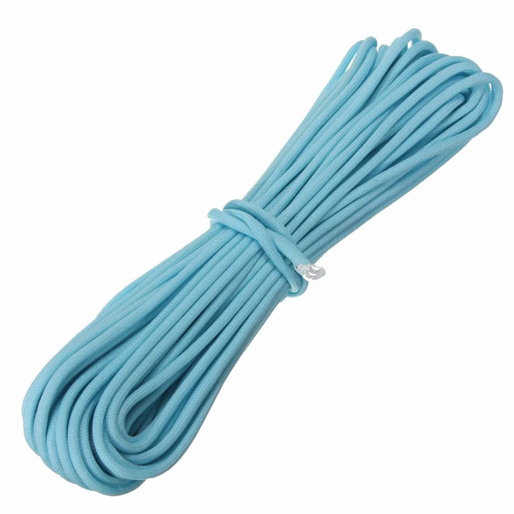 Glow in the dark Luminous Paracord 550 100FT Parachute Cord Lanyard Rope 7  Strands Cores cuerda escalada Outdoor Survival