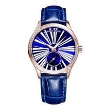Reef Tiger RGA1561 Lady Luxury Austria Crystal Second Dial font b Women b font Automatic Meachanical
