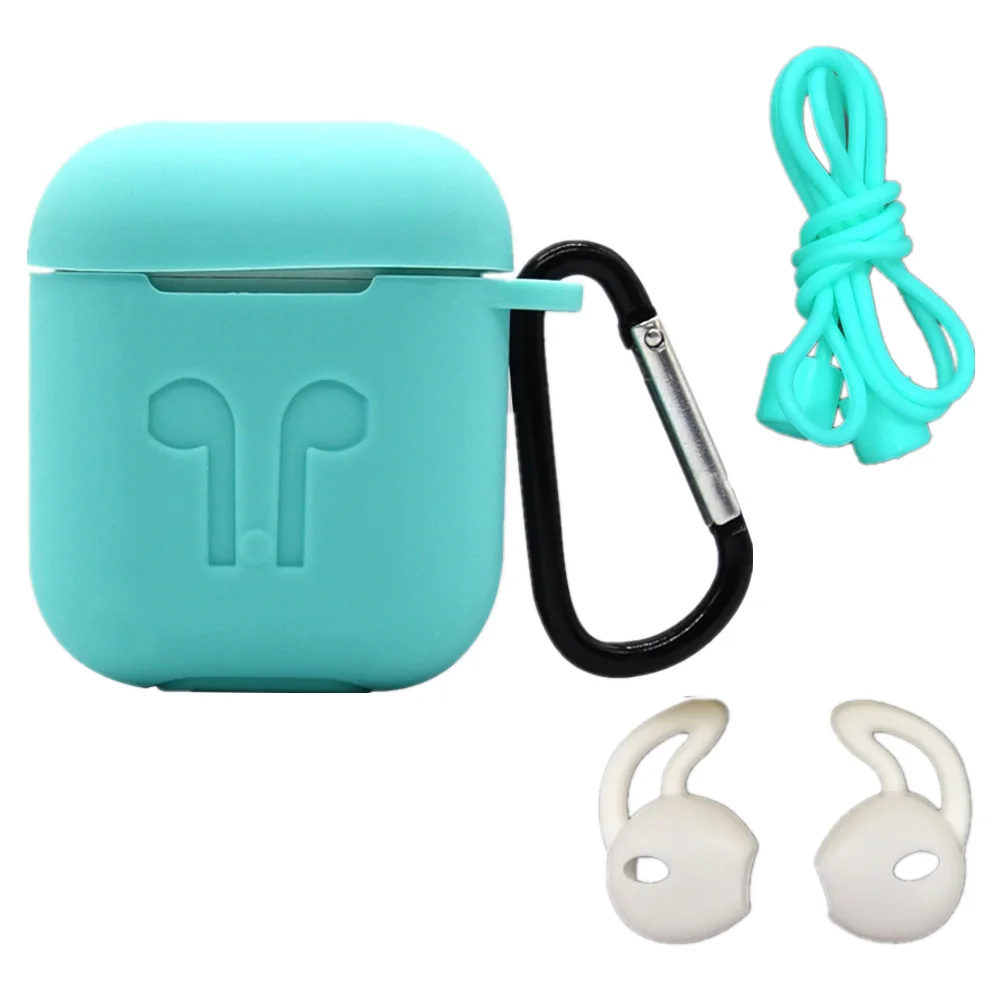Five-piece Earphone Accessories For Apple Airpods Earbud Case Storage Box Soft Waterproof Silicone Mini Headset Protective Cover (11)