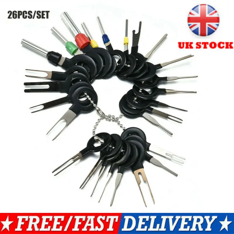 

26x Terminal Removal Tool Car Electrical Wiring Crimp Connector Pin Extractor