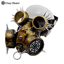 Gótico Steampunk Vintage picos máscara de Gas gafas utilería para Cosplay o día de Brujas disfraces accesorios de los hombres/de las mujeres