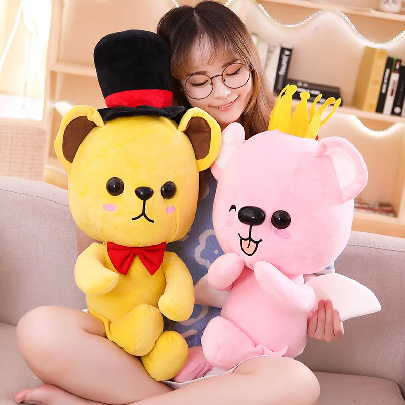 

1pc 30-60cm Love Couple Teddy Bear Car Interior Decoration British Style Combination Bear Home Craft Furnishing Fashion Gift