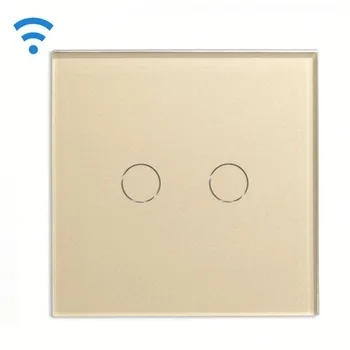 

Bseed 240v Touch Light Switch 2 Gang 2 Way Remote Touch Switch With Remote Control Gold Remote Switch Eu Uk Us Au