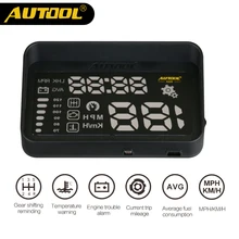 AUTOOL X220 HUD Head UP Display Projector Gauge Speedometer Film OBD2 II Digital Car Speed Windshield Auto Diagnostic Camera OBD