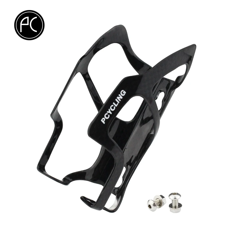 PCycling Bicycle Water Bottle Holder Glossy Black Ultralight UD Carbon