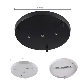 

Lamps DIY ceiling lights lamp Base Plate Lighting Accessories Black Or White Round rectangle Ceiling Base Rose Canopy Plate
