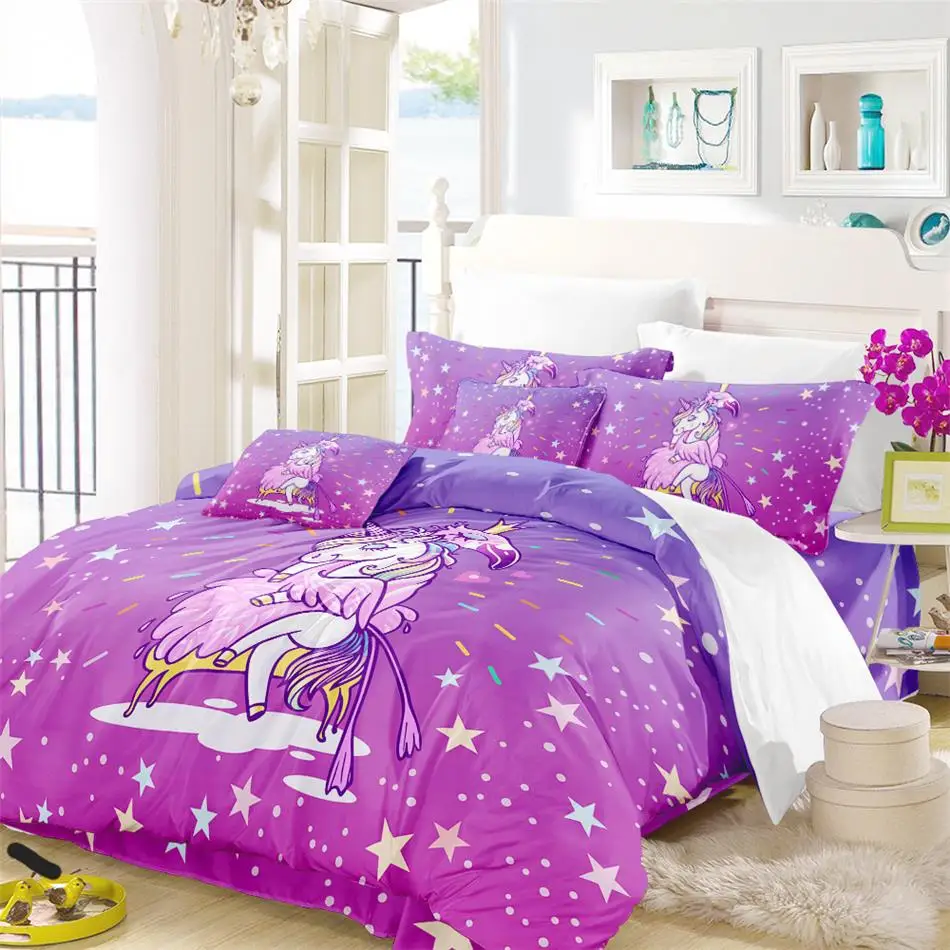 Fall In Love Unicorn Bedding Set -Unicorn Fashion