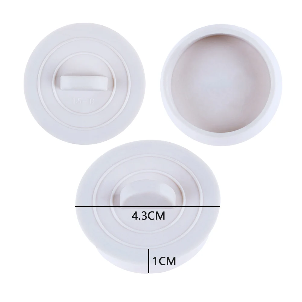 

1Pcs Practical High Quality White Rubber Bathtub Sink Wash Basin Plug Stopper Water Sink Plug