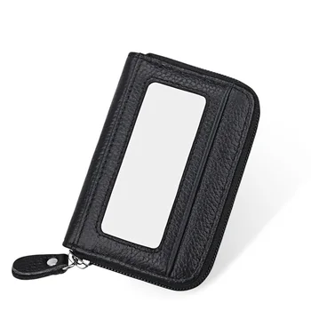 

Lomelobo Hot Unisex Genuine Leather Business card bag Organ design men Bank credit Card&ID Holders women holder wallets MDN-KB08