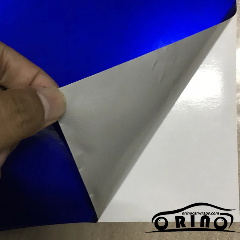  50CMX150CM Glossy Metallic Vinyl Film Blue Candy Gloss Car Wrap Foil With Air Bubble Free Shiny Veh