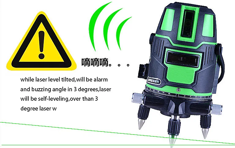 5 лазерных линий, 6 точек, 3D зеленый лазерный уровень, 360 градусов, лазерный уровень, строительные инструменты, вертикальный горизонтальный вращающийся крест
