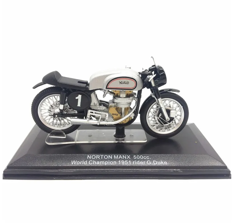 RIAN DAY 1/22 масштаб гоночный мотоцикл NORTON MANX 500cc чемпион мира 1951 литой металлический мотоцикл модель ручной работы игрушка для коллекции