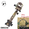1pc Compound Bow Sight Micro Adjustable Aluminum Alloy 5 Pin .019'' Bow Sight For Outdoor Shooting Training Archery Accessories