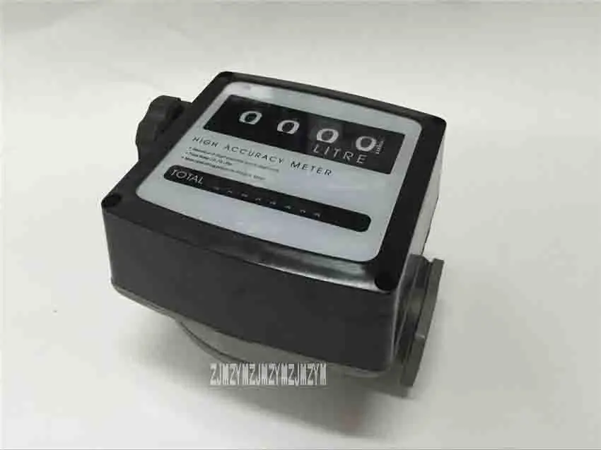 Новый Бензин Расходомер FM-120 4 Цифровой Дизель Мазут Расходомер Счетчик С 1-дюймовый Железный Разъем Шланга 8-80L/min точность 1%