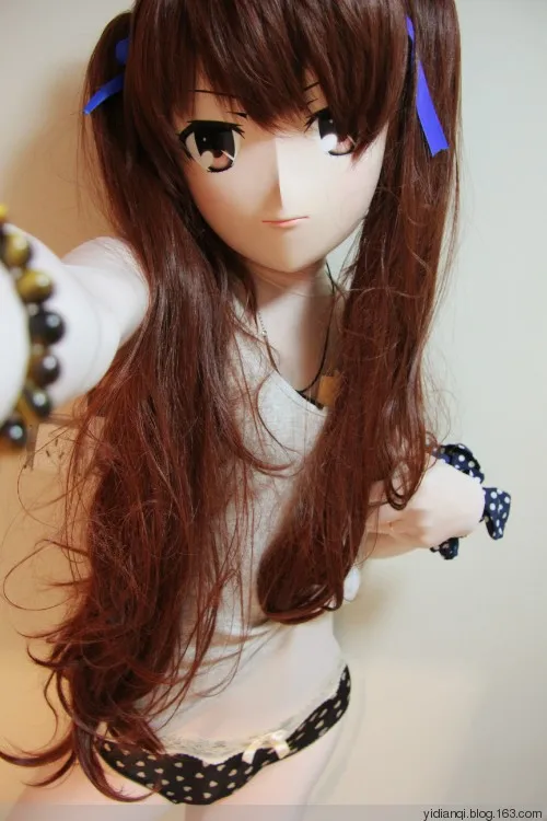 

(KM91811)Top Quality Handmade Female Resin Full Head Cosplay Japanese Role Play Anime Kigurumi Mask Crossdresser Doll