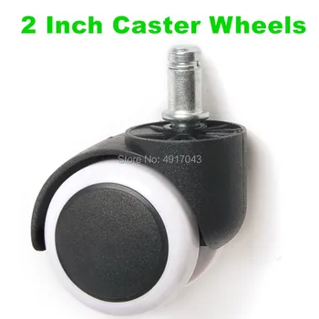 

5pcs 50KG Universal Mute Wheel 2" Replacement Office Chair Swivel Caster Rolling Roller Wheels Furniture Hardware