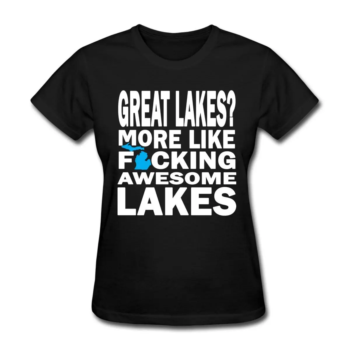Great Lakes? Funny Parody Clothing Apparel Shirts Women's T Shirt Short