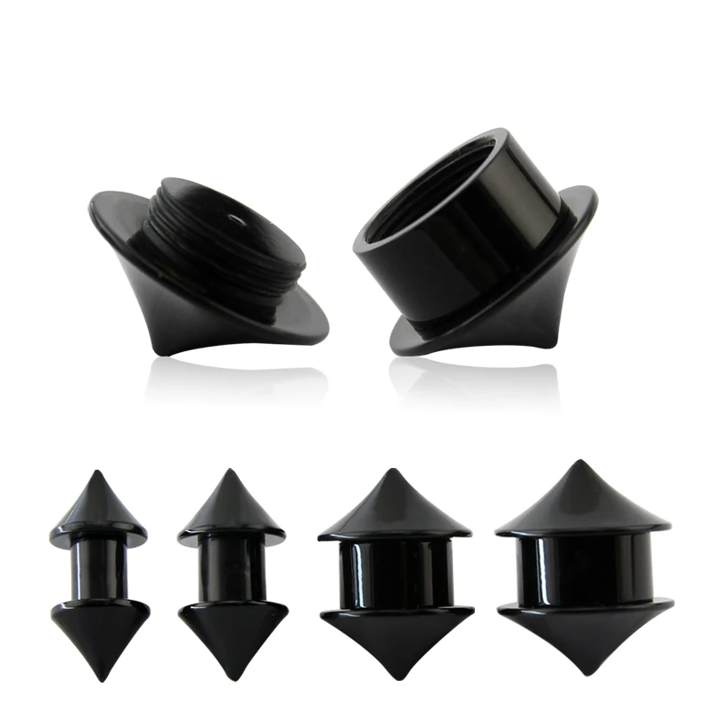 Cone UV acrylic ear plugs tunnels ear plugs big gauges ear piercing