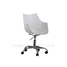 Современные Дизайн Пластик и Сталь крутящемся офисном компьютере стул с 5 колеса Пластик основа офисное кресло вращающееся кресло лифт стулья