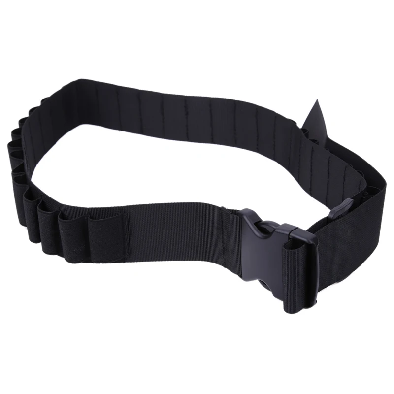 

140CM Outdoor Tactical Military 29 Round Holes Shell Bullet Carrier Waist Belt Hunting Nylon Bandolier Sling