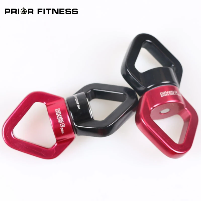Rojo y Negro HGY 30 kN Escalada Yoga Giratorio Seguridad de rotaci/ón del Dispositivo multifunci/ón rotador Conector