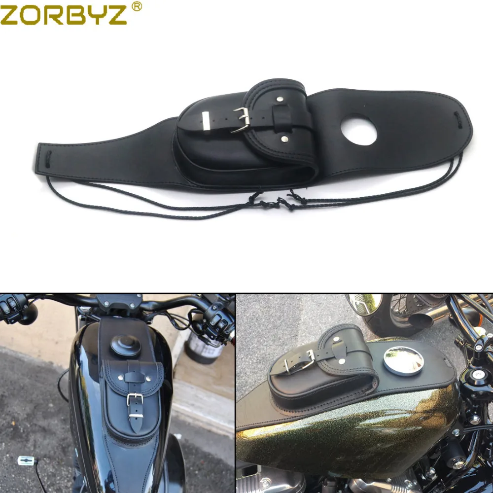 ZORBYZ мотоцикл 4 5 галлонов черная фотоемкость крышка крышки сумка для Harley Sportster XL883