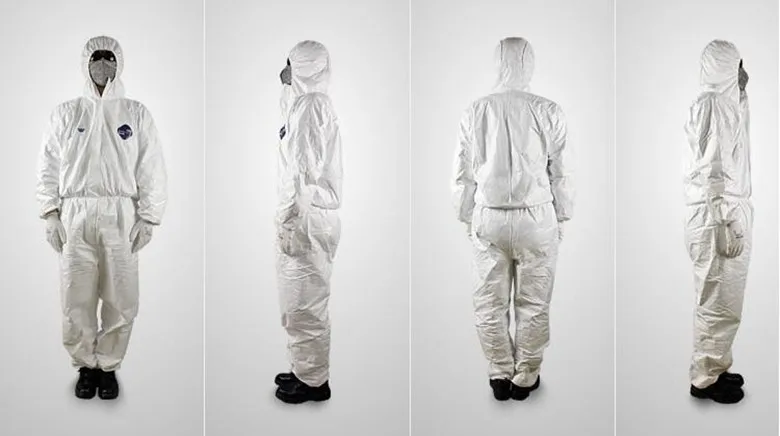 Dupont Tyvek 1422A защитная одежда комбинезон одноразовые антистатические химические рабочая одежда против пыли всплеск