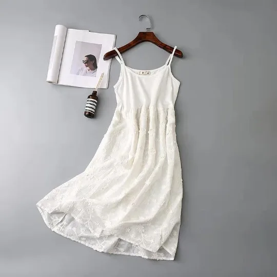 White Follower Inside Cotton Material Underwear Dress Woman Petticoat ...