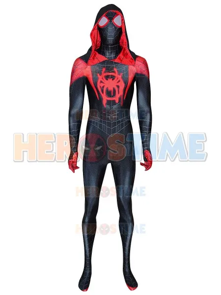 Miles Morales Spider-Man Costume 3D Print Into the Spider-Verse Superhero Suit