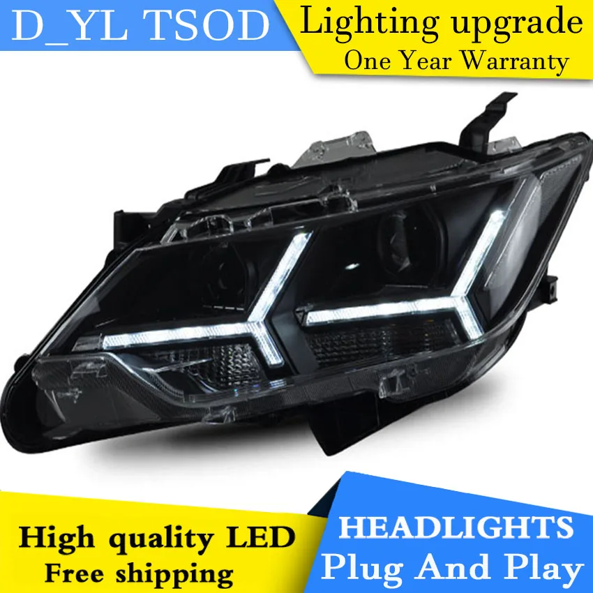 D_YL стайлинга автомобилей Фара для Toyota Camry V55 фары 2015 2016 светодиодный DRL H7 D2H Hid