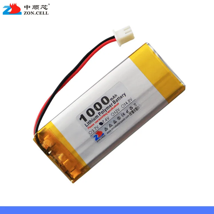 In 1000mAh 7.4V 402764 polymer lithium battery group monitoring DVD