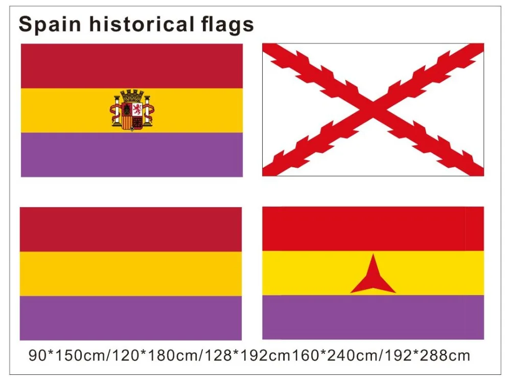 KAFNIK, 90*150 см/128*192 см/192*288 СМ испанский исторические флаги и баннеры для события/вечерние/home декоративные флаги