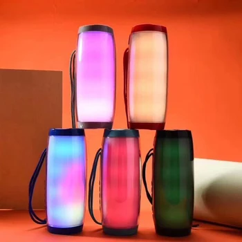

Wireless Bluetooth Speaker LED Portable Speaker Outdoor Subwoofer Speaker with Microphone Support TF FM USB Low Speaker