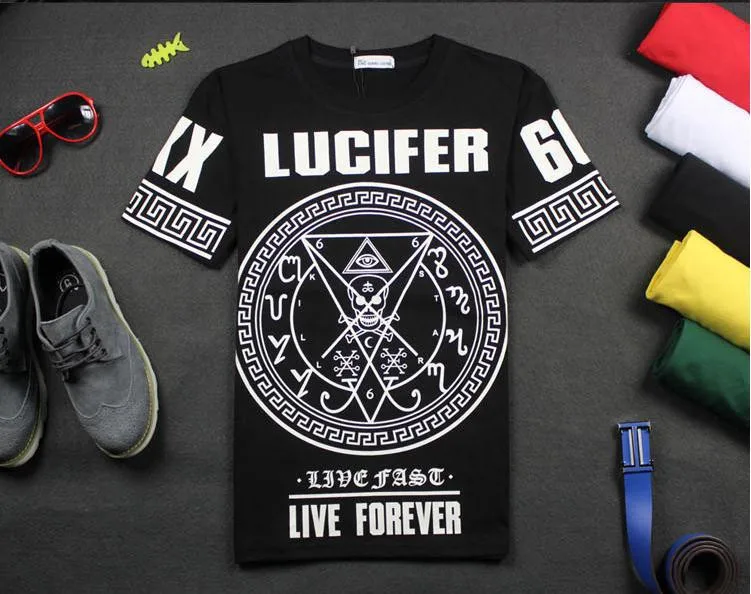 Fashion Summer style Hip-Hop Misbhv LUCIFER Skeleton Baseball Short Sleeve Composite Bats Fashion Summer style Hip-Hop Misbhv LUCIFER Skeleton Baseball Short Sleeve