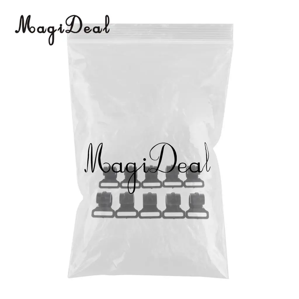 MagiDeal 10pcs Camping Tent Clips Accessories Outdoor Tent Hook Clamp Black 2.5cm