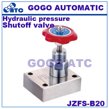 

High quality shutoff valve JZFS-B20 M16*70 horizontal plate type hydraulic pressure high pressure JZFS stop valve