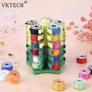 

Sewing Bobbins Holder Rack Sewing Shuttle Core Case Embroidery Tower Storage for 30 Bobbins Sewing Thread Spools Organizer