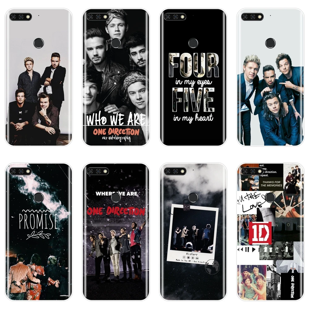 

One Direction Phone Case For Huawei Honor 7 8 9 10 Lite Soft Silicone Back Cover For Honor 7 7S 7X 7A 7C Pro 8X MAX 10 9 8 Case