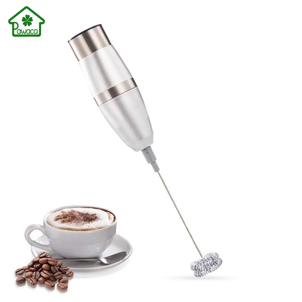 Kitchen Stainless Steel Handheld Electric Coffee Milk Frother Foamer Mixer