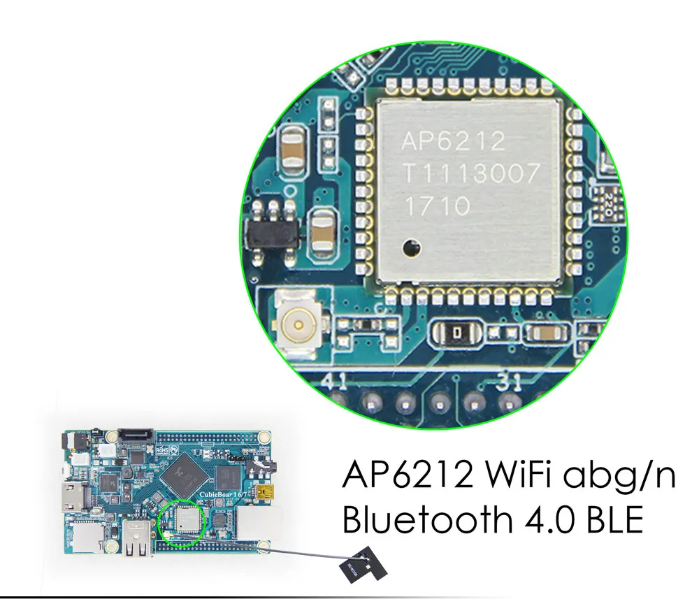 Cubieboard7 действия SOC S700 ARM Cortex-A53 четырехъядерный 2G LP DDR3 8G eMMC макетная плата/android/linux/с открытым исходным кодом