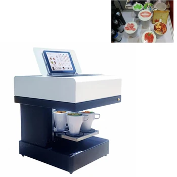 

Commercial 4 Cup Coffee Pinter Machine Food Drinks Edible Printer USB Connection Selfie Milk Tea Chocolate Printing Machine
