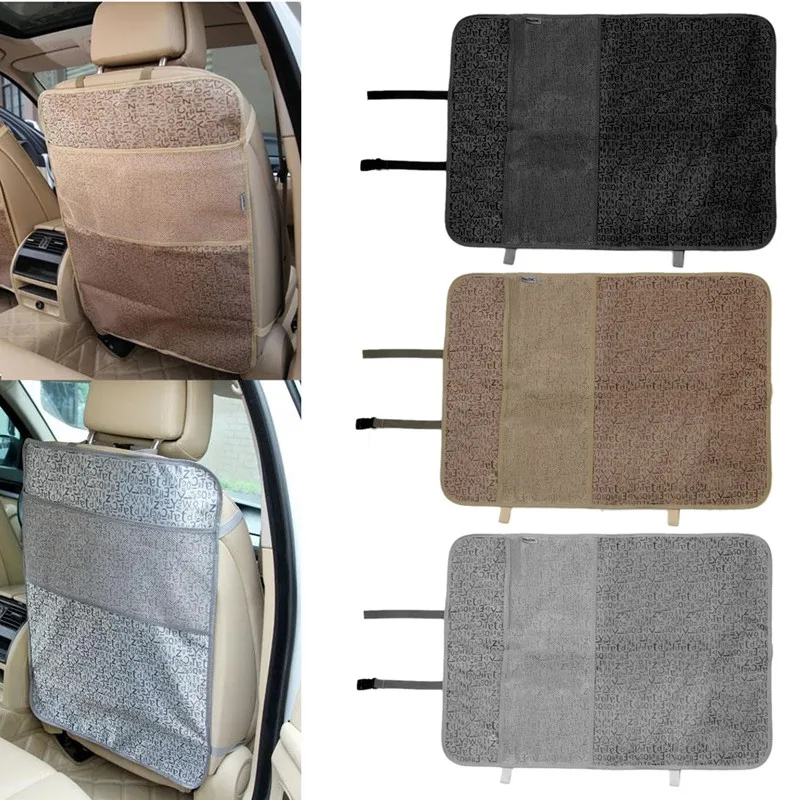 

Plastic Car Safety Seat Back Cover Protector Kids Kick Clean Mat Pad Anti Stepped Dirty Car Interior Mat Car Seat Accessories