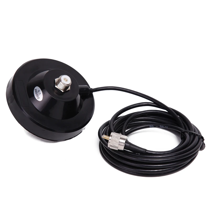 

Exquisite Big Magnetic Mount Base 11CM with 5M Coaxial Cable for Baofeng TYT QYT KT-7900D Baojie BJ-218 Mobile Radio Antenna